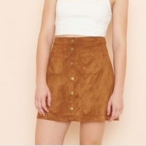 Suede Skirt